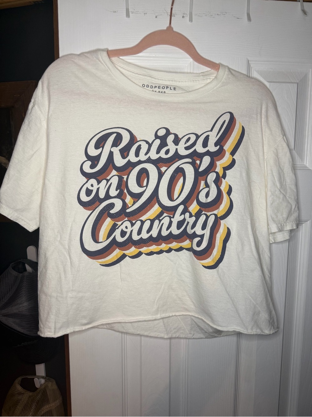'Raised on 90's Country' Cream Graphic Tee